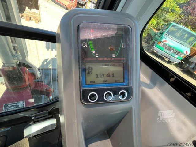 Mini-escavadora TAKEUCHI TB 216 Minibagger Löffel nur 731h