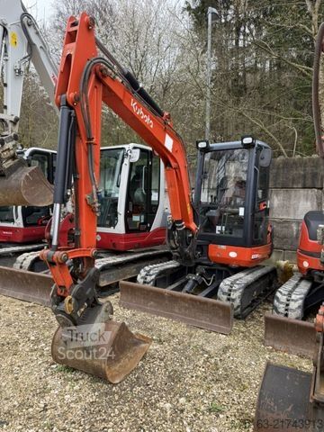 Miniekskavators KUBOTA Minibagger KX 016-4 Minibagger nur 1.824 h