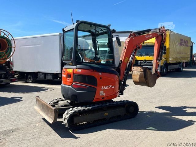 Minigraver KUBOTA Minibagger U 27 - 4 Minibagger HI Kurzheck 1928h