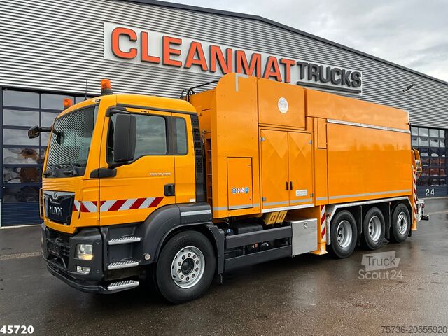 Sací vozidlo Man TGS 35.500 8x4 Euro 6 MTS Saugbagger Just 40.55...
