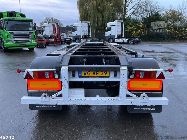 Transport af containere Floor 2-assige container aanhangwagen