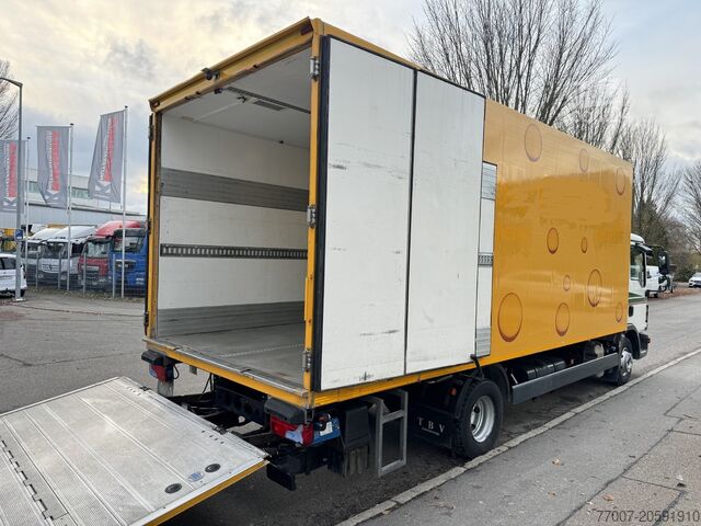 Kamion sa rashladnim sandukom i utovarnom rampom MAN TGL 12.250 Tiefkühlkoffer 6m LBW E6 Klim