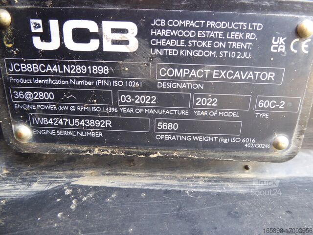 Minigraafmachine JCB 60C-2