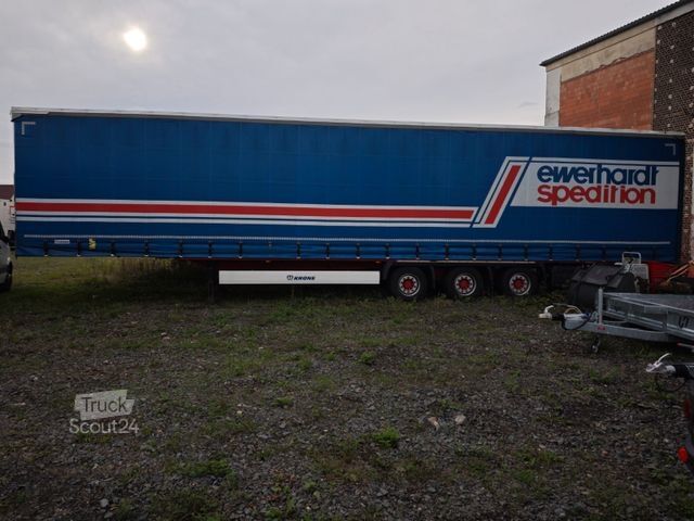Semi-remorque bâchée KRONE Mega Lang LKW SAF-Achsen Hubdach Multilock
