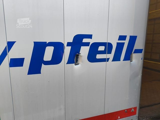 Open oplegger met zeil SCHMITZ CARGOBULL SCS 24- Lift- Anti Vandalismus- Edscha- Portal