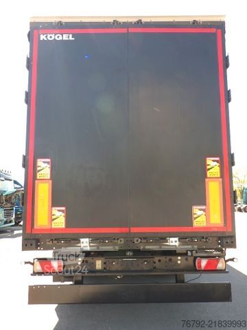 Atvira puspriekabė KÖGEL SN 24 FastSlider/Lift/LASI Getränke/Edscha/ALCOA