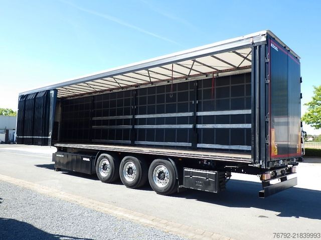Atvira puspriekabė KÖGEL SN 24 FastSlider/Lift/LASI Getränke/Edscha/ALCOA
