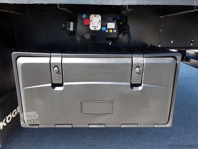 Atvira puspriekabė KÖGEL SN 24 FastSlider/Lift/LASI Getränke/Edscha/ALCOA