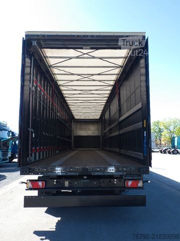 Atvira puspriekabė su tentu KÖGEL SN 24 FastSlider/Lift/LASI Getränke/Edscha/ALCOA