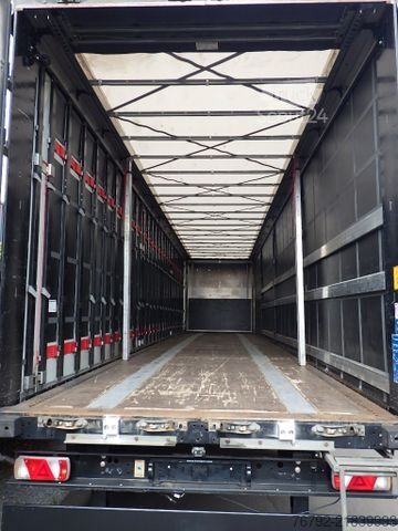 Atvira puspriekabė su tentu KÖGEL SN 24 FastSlider/Lift/LASI Getränke/Edscha/ALCOA
