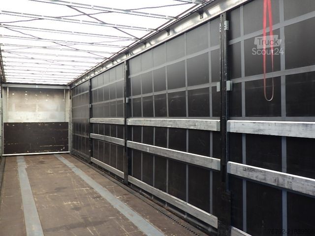 Atvira puspriekabė su tentu KÖGEL SN 24 FastSlider/Lift/LASI Getränke/Edscha/ALCOA