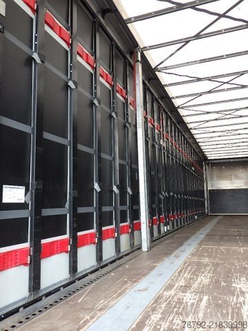 Atvira puspriekabė su tentu KÖGEL SN 24 FastSlider/Lift/LASI Getränke/Edscha/ALCOA