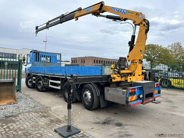 Platforma ładunkowa DAF CF 85.360 8x2 PRITSCHE 7m35 + KRAN EFFER 165-3S...