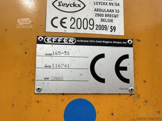 Platforma ładunkowa DAF CF 85.360 8x2 PRITSCHE 7m35 + KRAN EFFER 165-3S...