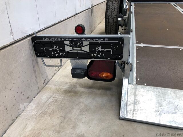 Low-loader trailer Vezeko Husky FB 13.28 V-Profil mittig Absenker
