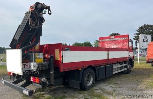 Vrachtauto met open laadbak Mercedes-Benz AXOR 1824 L Pritsche Palfinger-Kran Typ PK12002