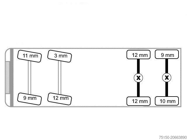 Betongblandarbilar MERCEDES-BENZ 3243 8x4 BB - Stetter 9m³ - AP Achsen - Nr.: 501