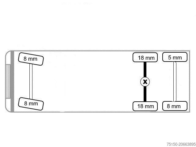 Автомобиль с заменяемым кузовом MERCEDES-BENZ 2540 6x2 (kein 2542 2545) Fahrschule Nr.: 250