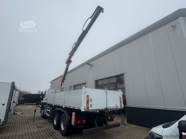 Tipper truck MERCEDES-BENZ Axor 2633 Kipper mit Kran Fassi F135