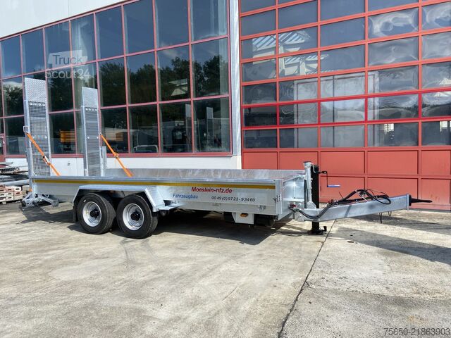 مقطورة منخفضة التحميل Möslein TT 11-E 5,50 - 2  Tandemtieflader5,50 m x 2 m, Feuerverzinkt