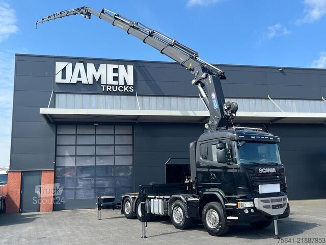 Kranwagen Scania R490 R 490 8x2 Euro 6 HMF 8520-K6 + JIB FJ2000-K6