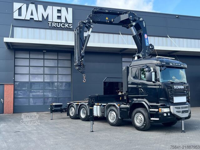 Kranwagen Scania R490 R 490 8x2 Euro 6 HMF 8520-K6 + JIB FJ2000-K6