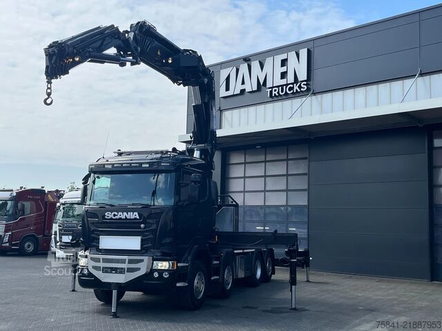 Kranwagen Scania R490 R 490 8x2 Euro 6 HMF 8520-K6 + JIB FJ2000-K6