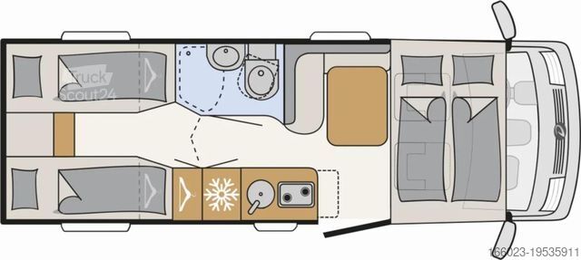 Ολοκληρωμένο αυτοκινούμενο τροχόσπιτο DETHLEFFS Globebus Active I 6