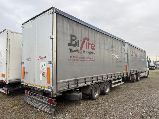 Düz kasalı ve brandalı kamyon renault Magnum 500