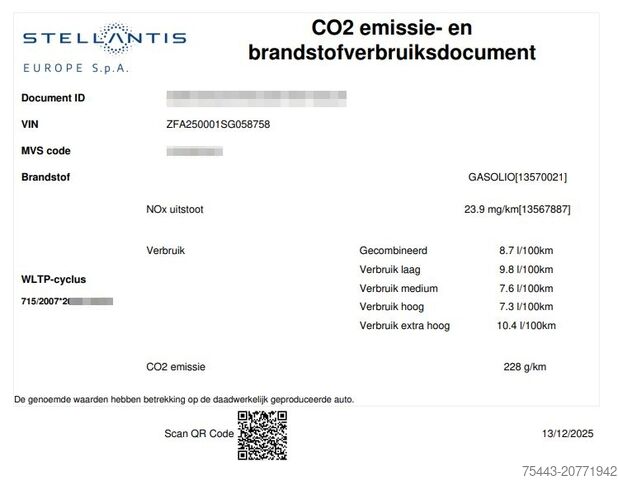 Kassevogn Fiat Ducato F5274 L3H2 3,5T Diesel 140pk Automaat