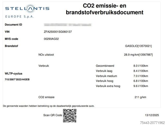 Panel van Fiat Ducato F5287 L2H2 3,5T Diesel 140pk Manueel