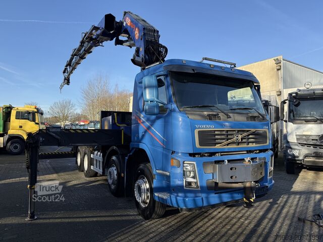 Vrachtauto met open laadbak Volvo FM12 420 8X2 Kran PM 65026 bis 29 Meter