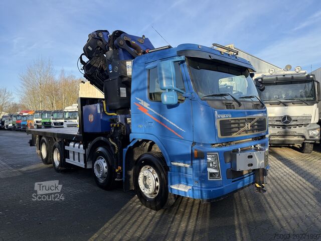 Vrachtauto met open laadbak Volvo FM12 420 8X2 Kran PM 65026 bis 29 Meter