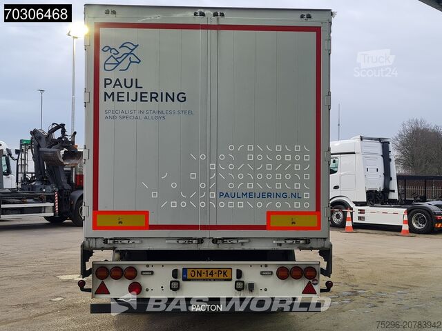 انزلاق القماش المشمع Pacton ET3 TUV 02/26 COIL 2x Lifting Axle Palletkist