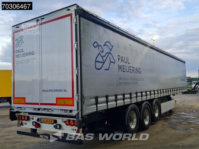 انزلاق القماش المشمع Pacton ET3 TUV 01/26 COIL 2x Lifting Axle Palletkist