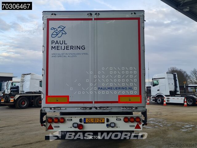 انزلاق القماش المشمع Pacton ET3 TUV 01/26 COIL 2x Lifting Axle Palletkist