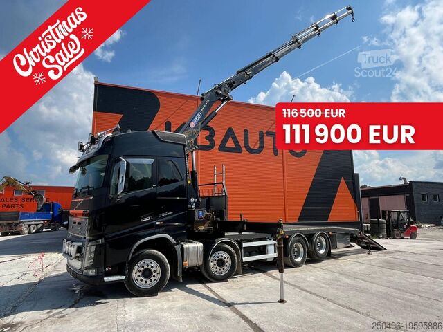 Transporteur de voitures Volvo FH 16 750 8x4 HMF2620K-5 / WINCH / PLATFORM L=7...