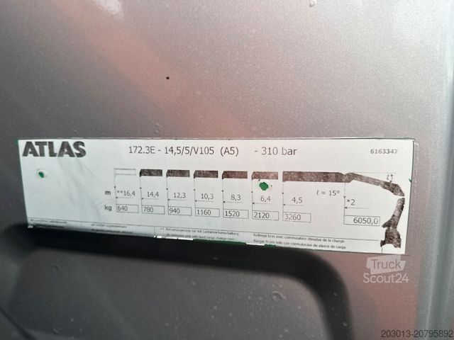 Truck mounted crane MAN TGS 26.440 Zugmaschine + Atlas Kran 5 Ausschube