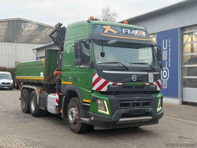Tovornjak prekucnik VOLVO FMX 500 6x4 Kipper mit Kran Atlas 172.3E - A4