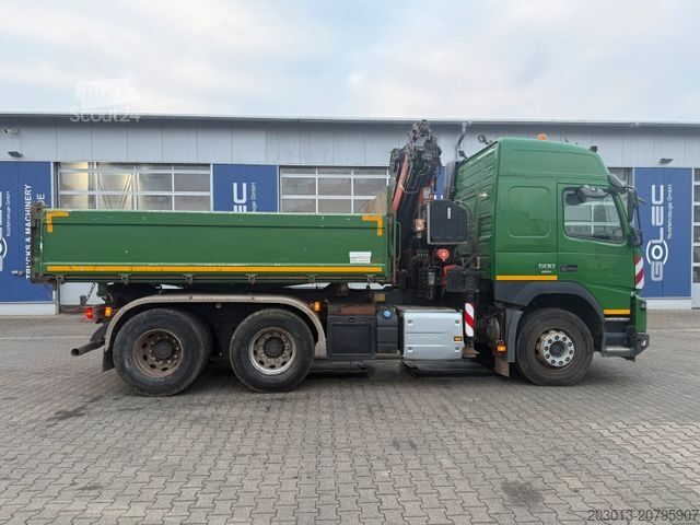 Tovornjak prekucnik VOLVO FMX 500 6x4 Kipper mit Kran Atlas 172.3E - A4