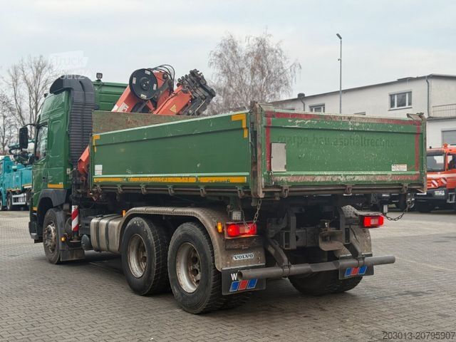 Tovornjak prekucnik VOLVO FMX 500 6x4 Kipper mit Kran Atlas 172.3E - A4