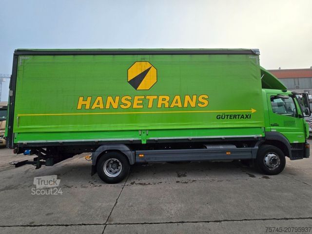 LKW mit Pritsche & Plane MERCEDES-BENZ ATEGO 1623 * ACC * 2T LBW * KLIMA * WENIG KM *