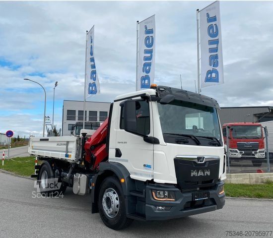 Tovornjak prekucnik MAN TGM 18.320 /4x2/BL/Meiller/Kipper/Kran/15 m/ Neu
