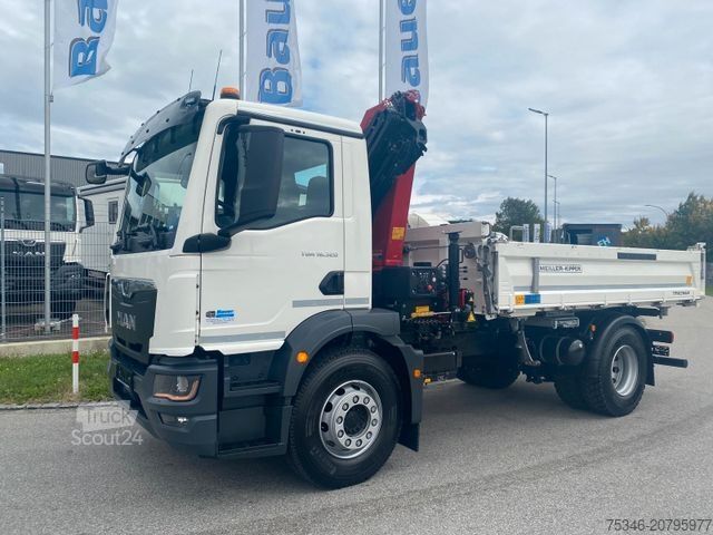 Tovornjak prekucnik MAN TGM 18.320 /4x2/BL/Meiller/Kipper/Kran/15 m/ Neu