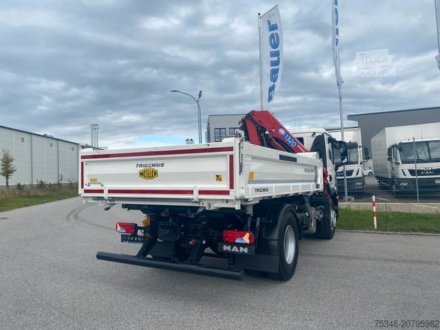 Truck mounted crane MAN TGM 18.320 /4x2/BL/Meiller/Kipper/Kran/15 m/ Neu