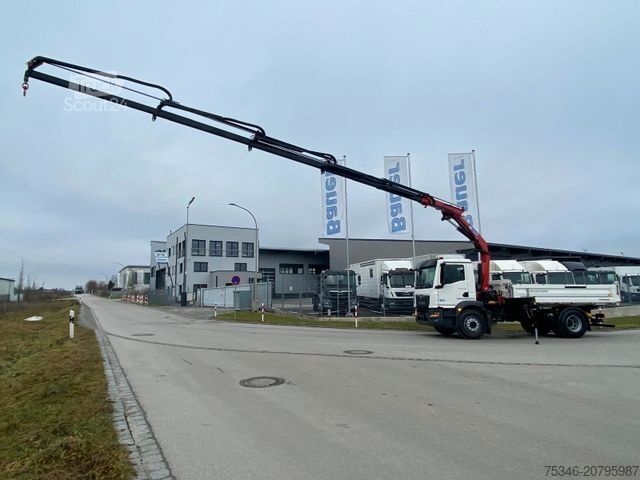 Tristrani prekucnik MAN TGM 18.320 /4x2/BL/Meiller/Kipper/Kran/15 m/ Neu