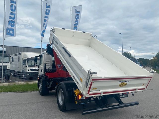 Tristrani prekucnik MAN TGM 18.320 /4x2/BL/Meiller/Kipper/Kran/15 m/ Neu