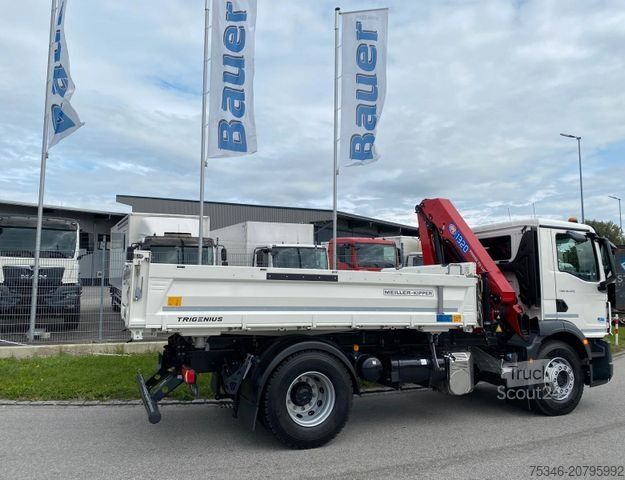 Tovornjak prekucnik MAN TGM 18.320 /4x2/BL/Meiller/Kipper/Kran/15 m/ Neu