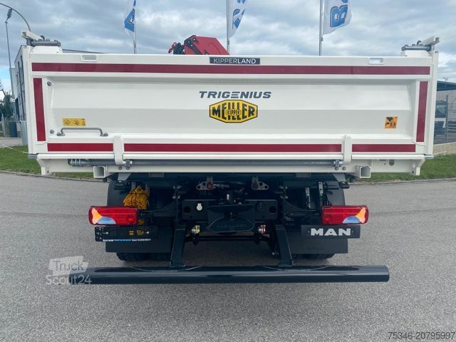 Tristrani prekucnik MAN TGM 18.320 /4x2/BL/Meiller/Kipper/Kran/15 m/ Neu