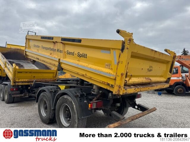 Three-way tipper trailer Meiller MZDA 18/23 B, Bordmatik, Stahlbordwände, ca.